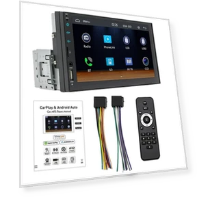 7-inch QLED Display Android MP5 Car Audio — Stereo Receivers, Simplistic Living Home