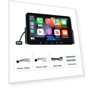 Car Stereo System with Wired Apple CarPlay Android Auto — Stereo Receivers, Auto Accessories Home