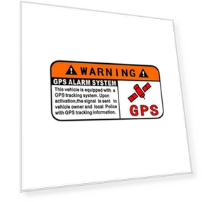 GPS Tracking Alarm Sticker — Accessories, Dream Garage