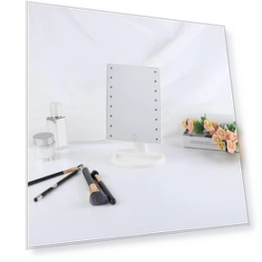 LED Vanity Mirror with Touch Switch — Handheld, JOHO