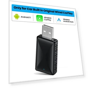 Mini 2-in-1 Wired Wireless Universal USB CarPlay Android Auto Adapter — Phone Accessories, Auto Accessories Home