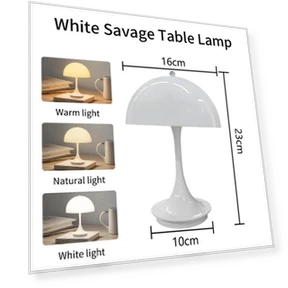 Rechargeable USB Night Light Scandinavian Mushroom Table Lamp — Lamps & Shades, HIMO Group
