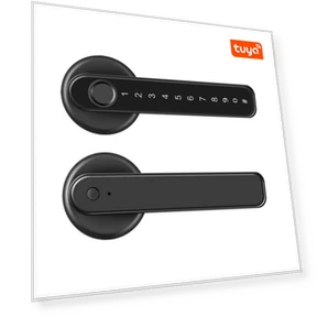 Smart Fingerprint Door Handle Lock — Smart Home Security, Photography