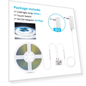 Touch Sensor with Adjustable Brightness COB LED Strip — LED Strips, Marathon