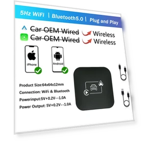 Wireless CarPlay & Android Auto Dongle — Car Accessories & Gadgets, Auto Launcher