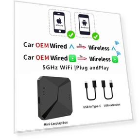 Wireless CarPlay Android Auto Adapter — Phone Accessories, Happy Home Mall