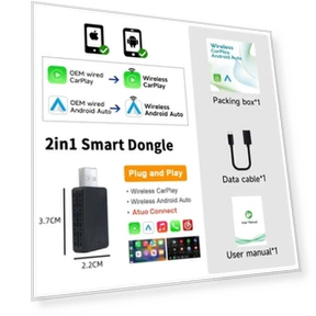 Wireless Carplay Android Auto Smart Dongle 2in1 — Phone Accessories, Happy Home Mall