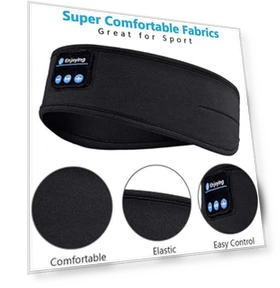 Bluetooth Headphones for Sleep with Headband and Eye Mask — On-Ear Headphones, SmartGears