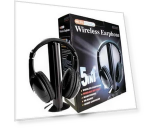 Classic Wireless Stereo Headset for TV — Audio Enhancements for Home, AI Supermarket