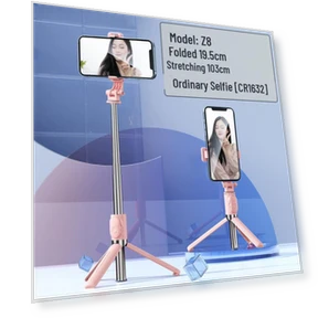 Integrated Bluetooth Selfie Stick and Tripod for Mobile Phones — Selfie Sticks, AI Supermarket