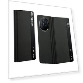 Leather Case with Smart Window Cover — Phone Accessories, Super Case