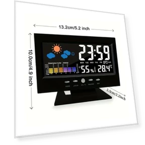 LED Alarm Clock with Weather Forecast — Alarms & Clocks, AI Supermarket