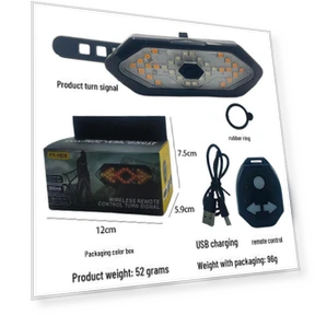 LED Rear Bike Light with USB Charging — Bike Headlights, AI Supermarket