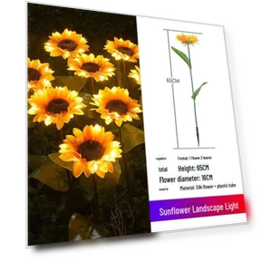 Outdoor Waterproof Sunflower Light — Outdoor String Lights, AI Supermarket