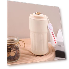 Portable Stainless Steel Thermocup with Temperature Display — Beverage Warmers, AI Supermarket