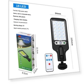 Rechargeable Solar-Powered Wall Light with Motion Sensor — Outdoor Security & Flood Lighting, AI Supermarket