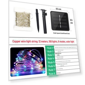 Solar-Powered LED Fairy Lights — Garden Illumination, Smarter than future