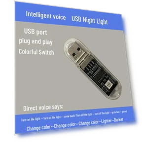 Voice Controlled Smart Lamp — Night Lights, Computer boost