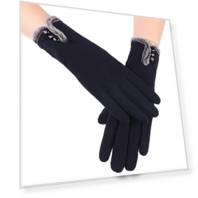 Winter fleece gloves with velvet lining — Glove Liners, shake-home15E