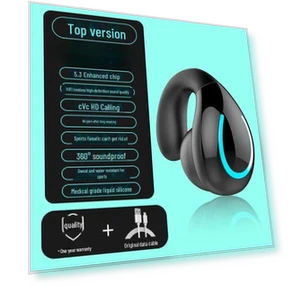 Wireless Bluetooth Headset with Bone Conduction — Over-Ear Headphones, AI Supermarket