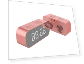 Wireless Bluetooth LED Alarm Clock with Speaker and Mirror — Alarm, Smarter than future