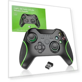 Wireless Gaming Controller with Dual Vibration — Gaming Keyboards, Gaming Bay