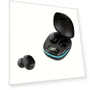 Wireless Touch Headset with LED Display — In-Ear Headphones, JR-Studio