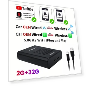 4 in 1 WiFi Wired and Wireless Carplay Android Auto Adapter — Car Accessories & Gadgets, Auto Accessories Home