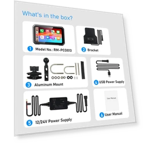 7-inch Motorcycle Carplay Display — Navigation & GPS Accessories, Happy Home Mall