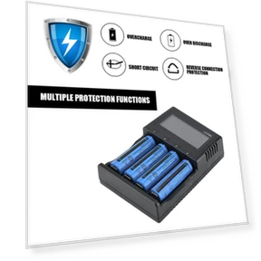 LCD Battery Charger — Chargers, Liitokala
