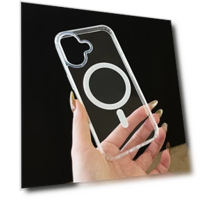 Magnetic Clear Case with Camera Control Touch Buttons — Phone Accessories, Bai Fen Bai Digital