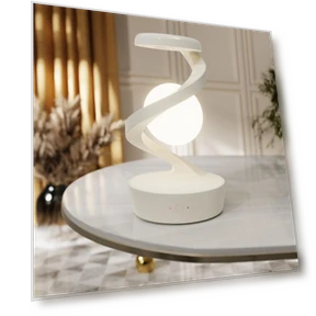 RGB Touch Atmosphere Lamp with Wireless Charging — Study & Desk Lighting, Chic Home