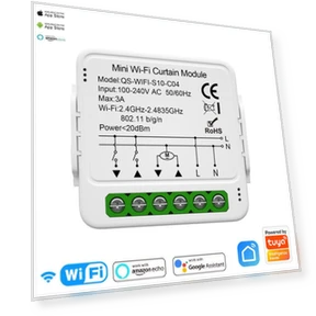 Smart Curtain Switch Mini Module — Smart Home Hubs & Controllers, Tuya