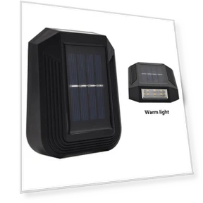 Solar-Powered LED Wall Lights — Outdoor Post Lighting, Smart Mouse