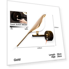 Touch Switch Wall Sconce — Wall Lamps & Sconces, Chic Home