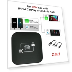Wireless CarPlay Android Auto Adapter — Stereo Receivers, JOHO
