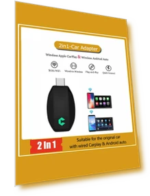Wireless CarPlay Android Auto Adapter — Phone Accessories, Auto Launcher