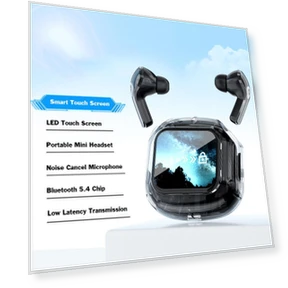 Wireless Smart Headphones with Touch Screen — In-Ear Headphones, Along Choice