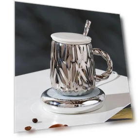 Ceramic Smart Thermos Mug — Beverage Warmers, Indoor Furniture