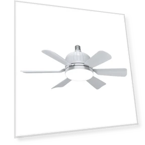 LED Ceiling Fan with E27 Socket — Ceiling Fan Lighting Solutions, Chic Interiors