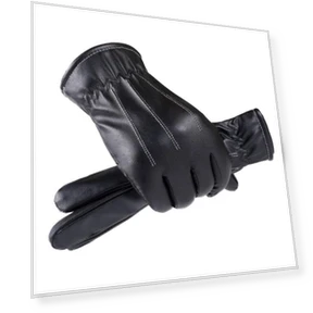 Men's Leather Motorcycle Gloves with Touchscreen — Gloves, Warm Land