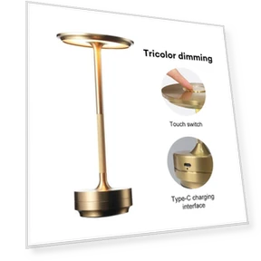 Retro LED Desk Lamp with Touch Sensor — Study & Desk Lighting, Modern Home Furnishing