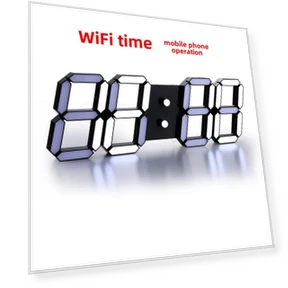 Silent Digital Wall Clock — Wall, VantaGoods