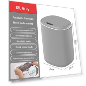 Smart Induction Trash Can with Lid — Kitchen Cans, ChenBei