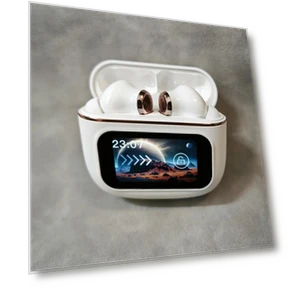Touchscreen ANC Active Noise Cancelling Wireless TWS Earbuds — In-Ear Headphones, E-Popularity