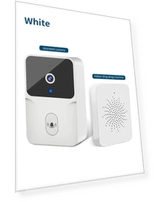 Wireless Smart Doorbell with Camera — Smart Home Security, Modern Home Furnishing