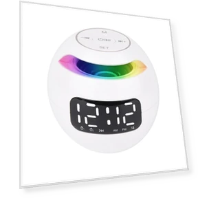 Bluetooth Speaker Night Light Alarm Clock — Alarm, DC-HOME Textile