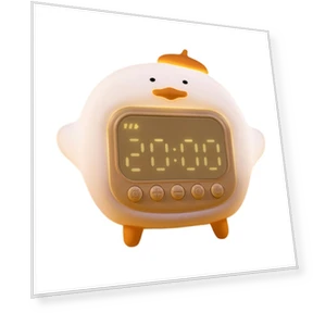 Cute Smart Alarm Clock Hug Duck — Clocks, DC-HOME Textile