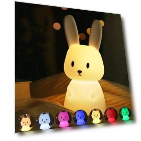 LED Night Light with Silicone Rabbit — Lamps & Shades, DC-HOME Textile