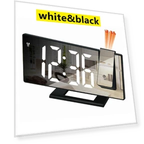 LED Projection Alarm Clock with Temperature Display — Alarm, LIAESMART Home